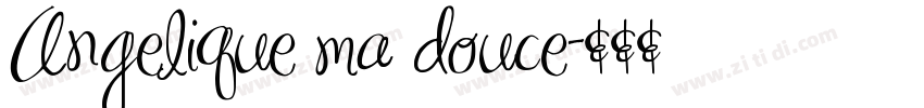 Angelique ma douce字体转换